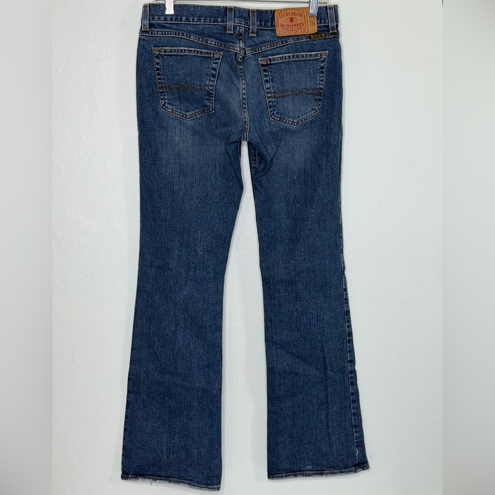 Lucky Brand Women’s Sz. 8/29 Dark Blue Made in America Bootcut Jeans  #60